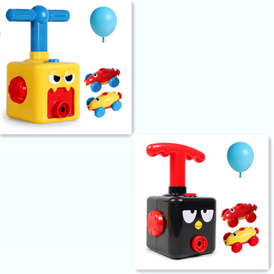 Power Balloon Launch Tower Toy Puzzle Fun Education Inertia Air Power Balloon Car Science Experimento Juguete para niños Regalo
