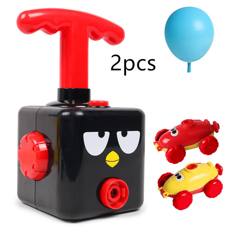 Power Balloon Launch Tower Toy Puzzle Fun Education Inertia Air Power Balloon Car Science Experimento Juguete para niños Regalo