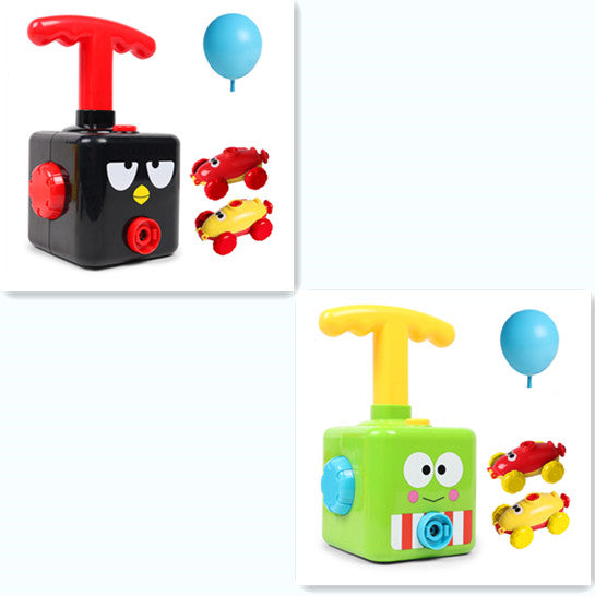 Power Balloon Launch Tower Toy Puzzle Fun Education Inertia Air Power Balloon Car Science Experimento Juguete para niños Regalo