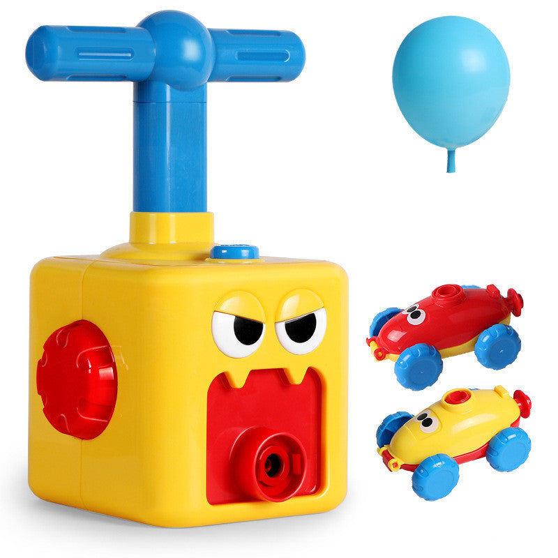 Power Balloon Launch Tower Toy Puzzle Fun Education Inertia Air Power Balloon Car Science Experimento Juguete para niños Regalo