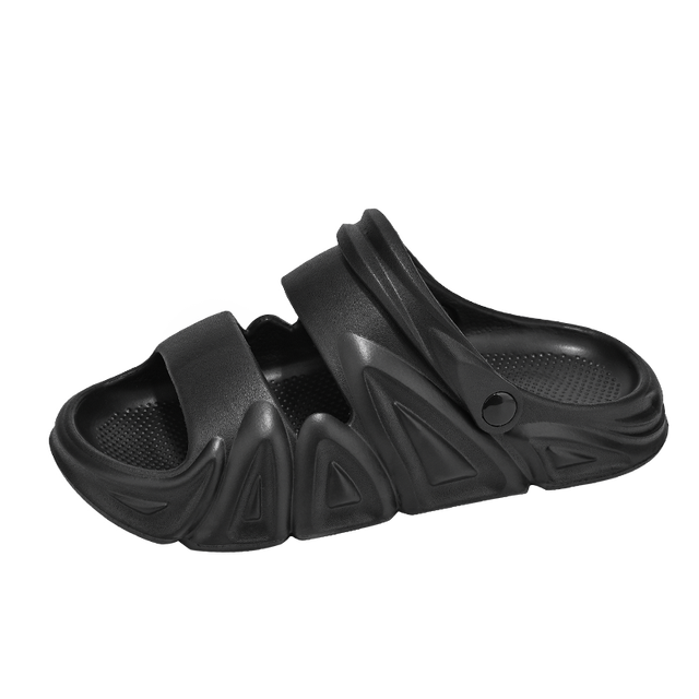 XSKY Men's Casual Slip On Platform Slides, Unisex Anti-skid Slippers For Indoor Outdoor