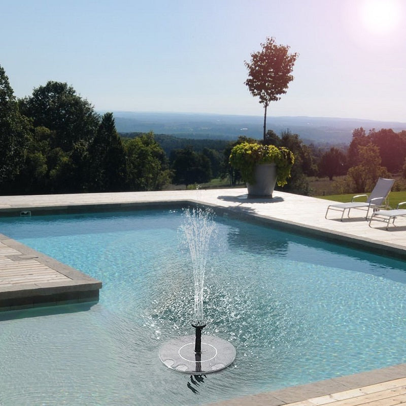 Floating Solar Power Water Fountain